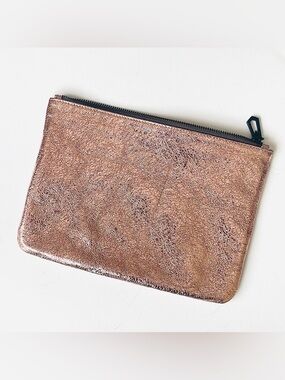 Marc Jacobs Neiman Marcus Target Collab Rose Gold Leather Clutch